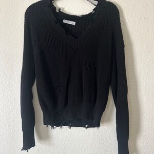 Arizona Jean Company Black V-Neck Sweater
